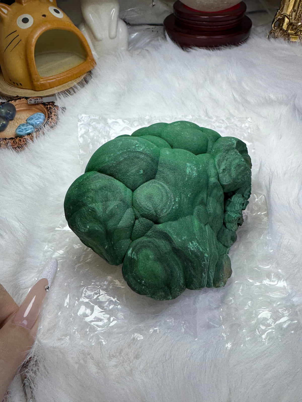 Malachite specimen, approximately