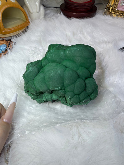 Malachite specimen, approximately